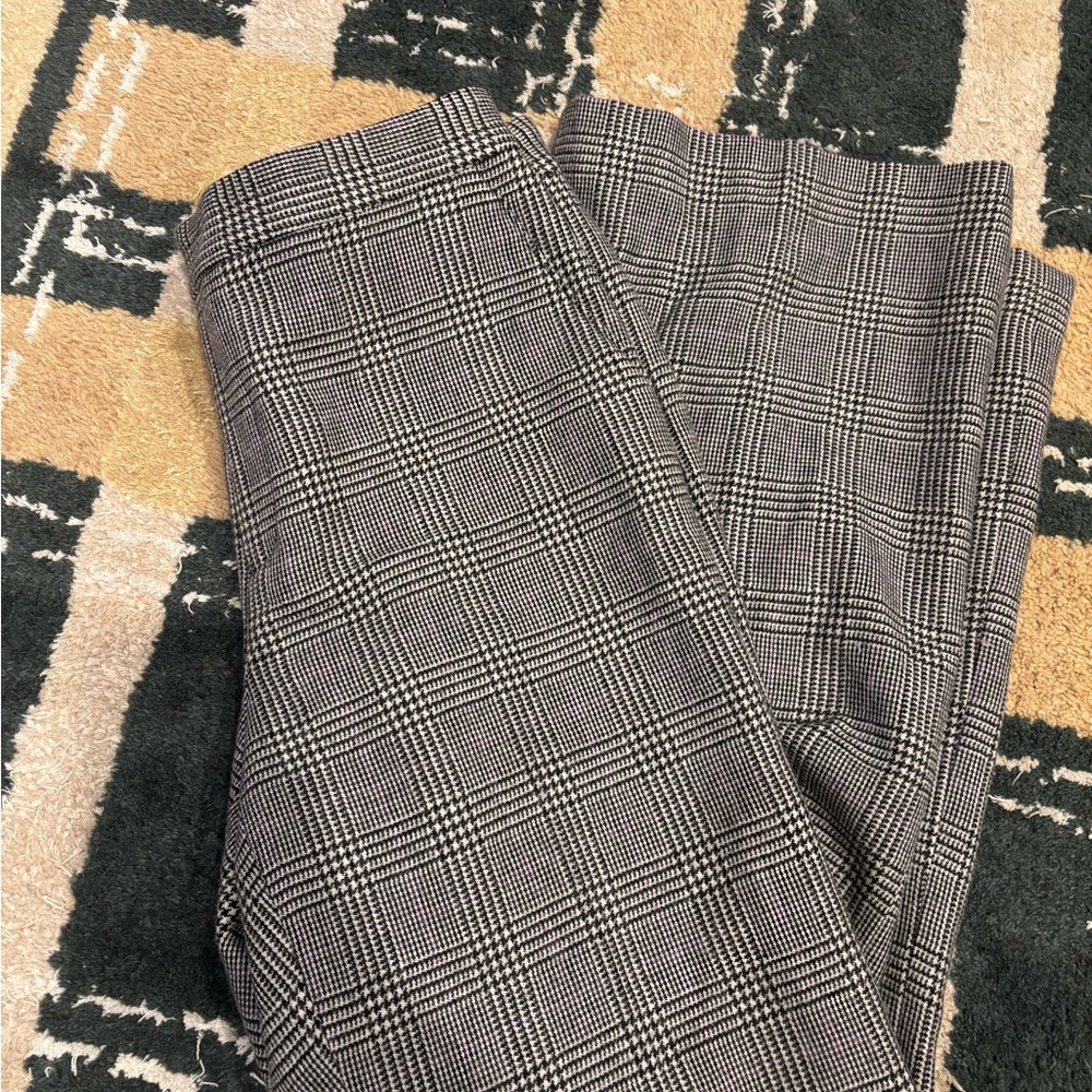 Ralph Lauren Classic Glen Plaid High-Waist wool pants size 12 - Picture 2 of 2